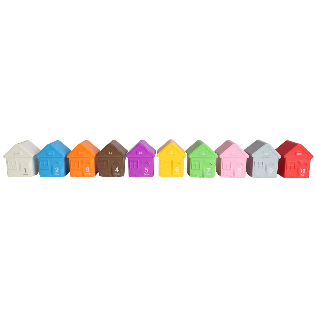 Brinquedo Montessoriano Casinhas de Animais e Fantoches de Dedo.