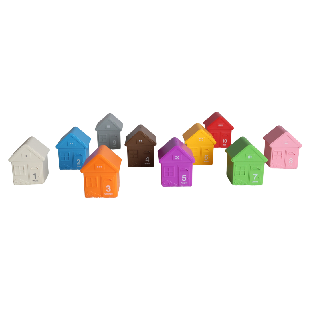 Brinquedo Montessoriano Casinhas de Animais e Fantoches de Dedo.