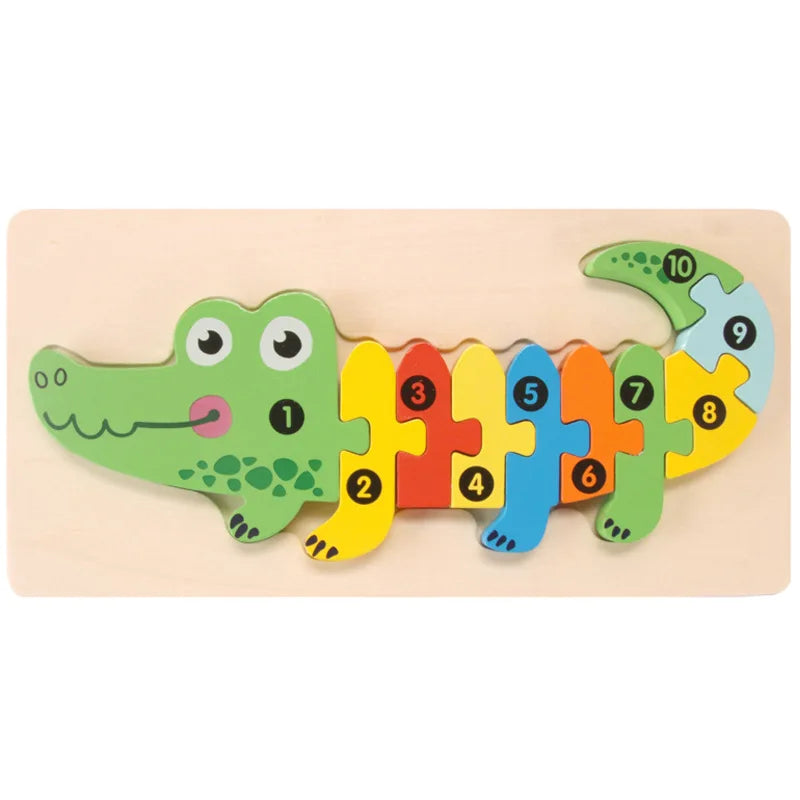 Puzzle de Madeira Educativo 3D