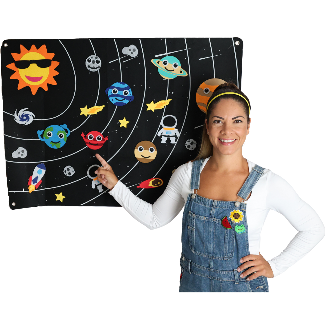 Aprendizagem de Quadro de Feltro do Espaço Sideral