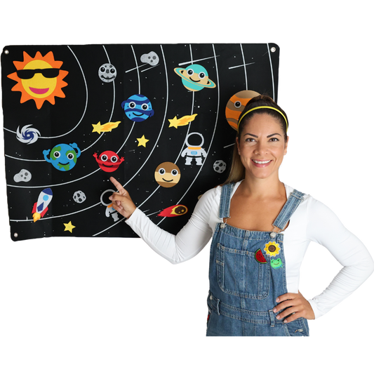 Aprendizagem de Quadro de Feltro do Espaço Sideral