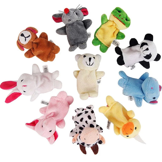 Kit 10 Dedoches Fofos: Animais para Contar Histórias