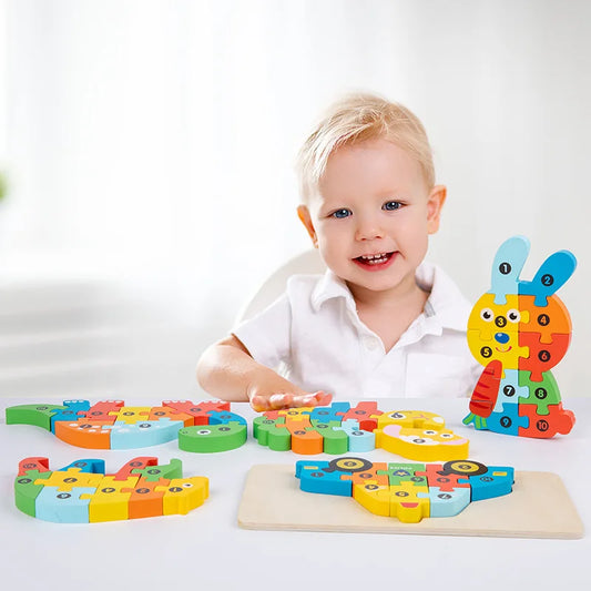 Puzzle de Madeira Educativo 3D