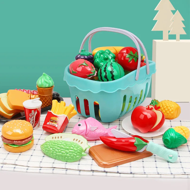 Mini Mercado: Cesta Hortifrúti Montessori