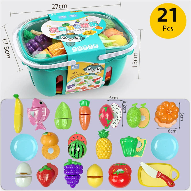 Mini Mercado: Cesta Hortifrúti Montessori