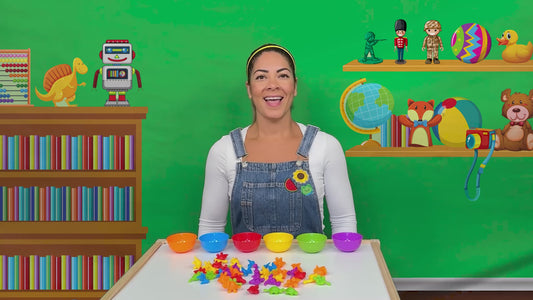 Jogo Educativo Arco-Íris: Classificação com Animais e Dinossauros